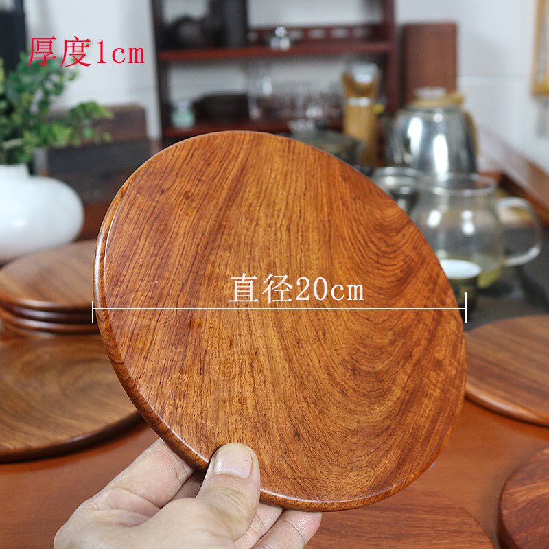 实木隔热垫e家用木质缅甸花梨耐高温餐桌盘子碗碟防烫隔热垫子锅