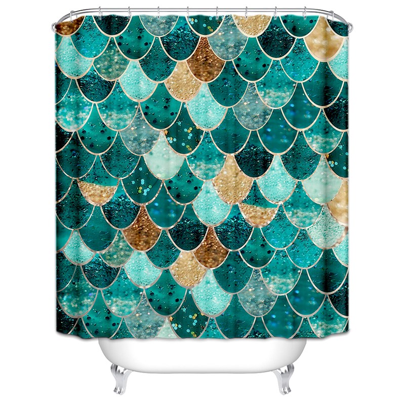 卫生间浴帘加厚h防水布美式淋浴房磁性防霉帘子弧形免打孔高档浴