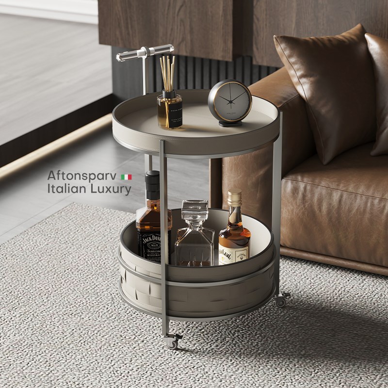 意式边几移动茶几茶桌小桌子v迷你角几小圆桌沙发边桌床头桌小推