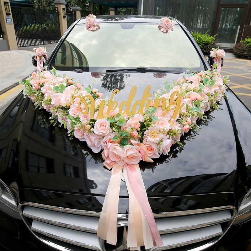 粉香槟仿真婚车花车头装饰森系婚车装饰主婚车拉花大YV车队套装,鲜花速递/花卉仿真/绿植园艺,婚车鲜花,淘宝优惠券,粉丝福利购,淘宝优惠卷