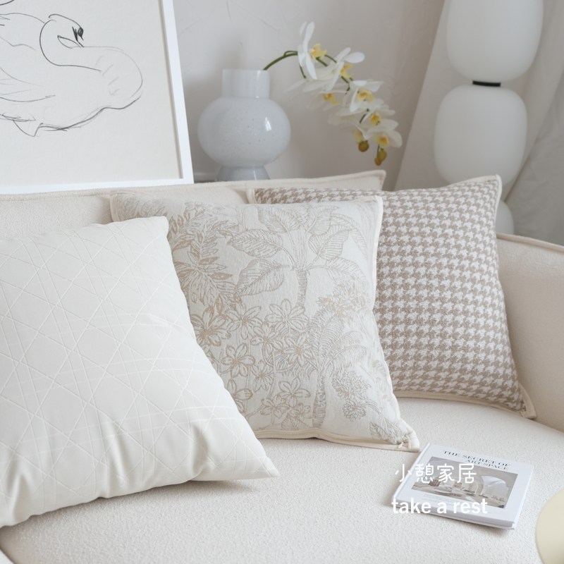 奶油法式风燕麦j色抱枕客厅沙发靠垫靠枕美式中古轻复古床头靠包,居家布艺,靠垫/抱枕,淘宝优惠券,粉丝福利购,淘宝优惠卷