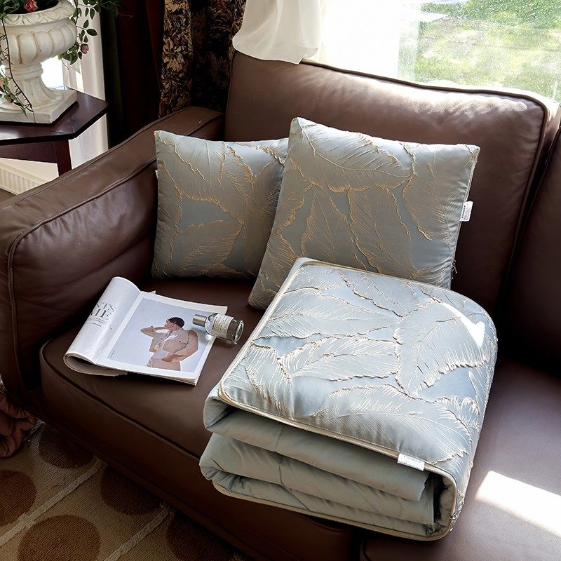 全棉欧式c提花抱枕被子两用汽车上靠垫办公室枕头二合一纯棉空调,居家布艺,抱枕被,淘宝优惠券,粉丝福利购,淘宝优惠卷