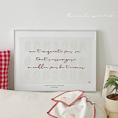 挂画卧室床头高级感inqs奶油风装饰品摆件入户玄关客厅背景装饰画