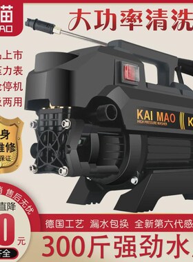 高压洗车机家用清洗机便携式大功率2U20V洗车机