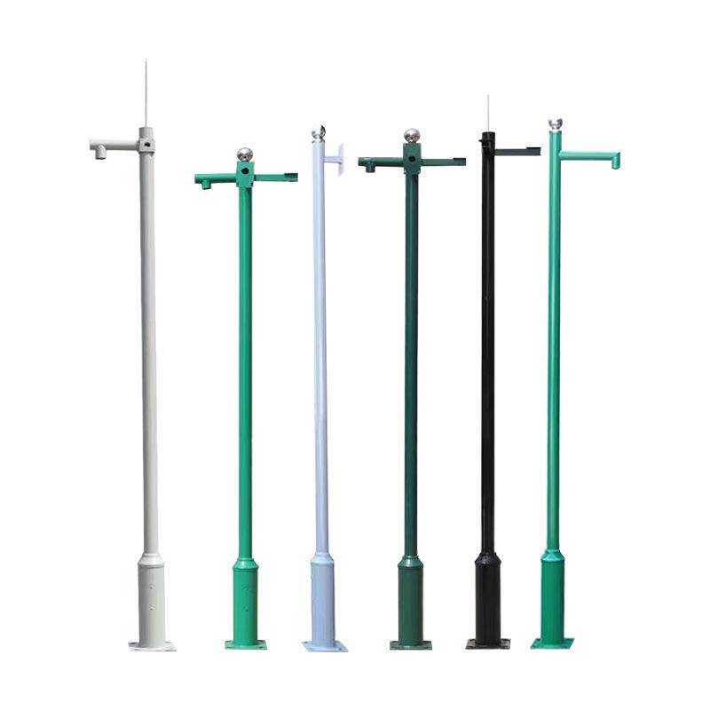 供应监控灯杆户外圆柱形监控立杆小区道路交通信号灯杆厂家