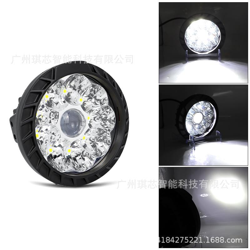 新品5寸LED大功率5W带透镜工作灯摩托车大灯越野车改装前照灯
