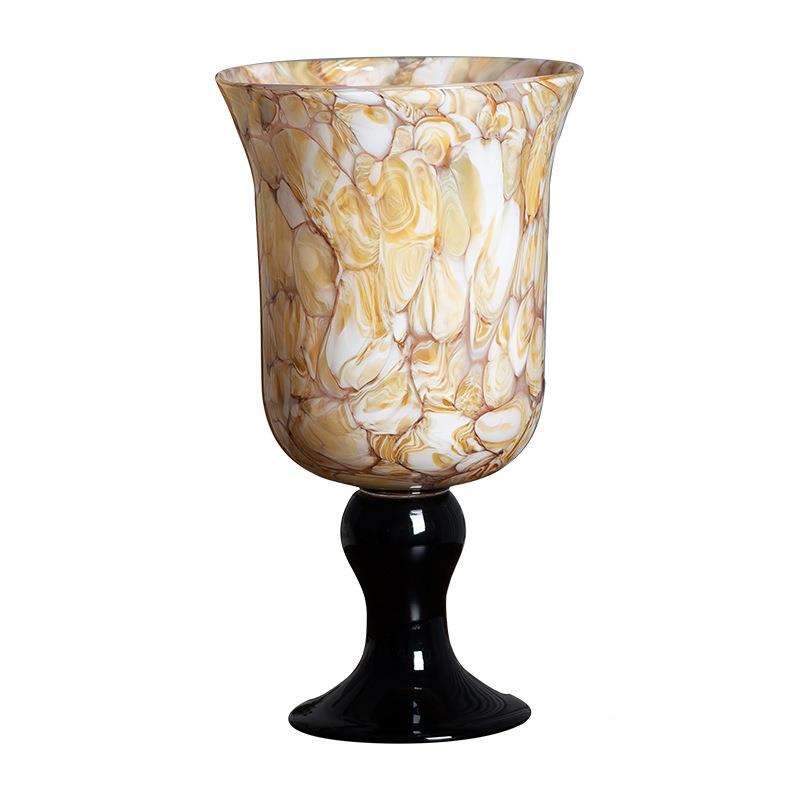 现代22222高级感艺术古法式复肌理手脚工中古风灯插花花高瓶装饰