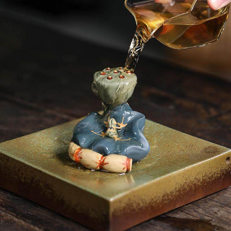 宜兴紫砂茶宠莲蓬莲子盖拖小摆件茶壶青蛙荷叶盖置雕塑茶具可养,餐饮具,茶宠摆件,淘宝优惠券,粉丝福利购,淘宝优惠卷