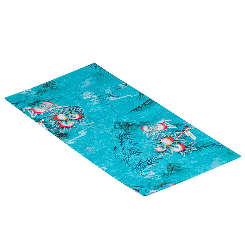 新中式禅意印dat066花高端防水国风桌布干垫轻奢茶桌席旗茶盘泡垫