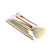 陶艺毛笔8件套装 料笔陶瓷绘画工具彩绘勾线扫灰补水鸡头笔