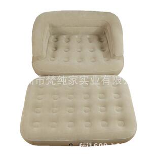 新款双人充气沙发折叠家用懒人二合一充气沙发床露营充气床垫