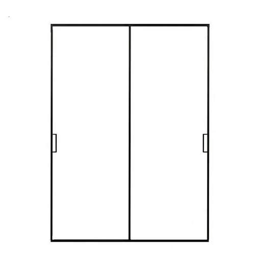 佛山极窄铝合金玻璃门简约阳台吊轨移门家用现代厨房推拉门