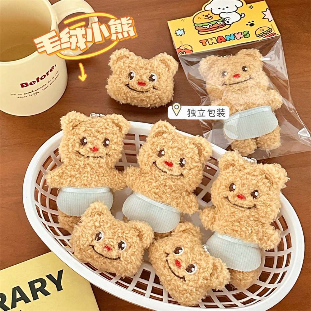 爆款可爱卡通小熊挂件胸针网红公仔饰品少女包包衣物装饰配件