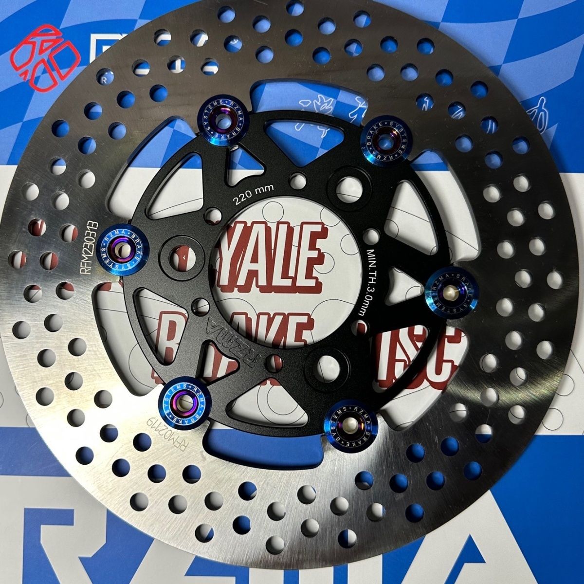 rzma瑞祖玛刹车盘浮动盘改装电动摩托车7.0孔距小牛9号碟刹盘220