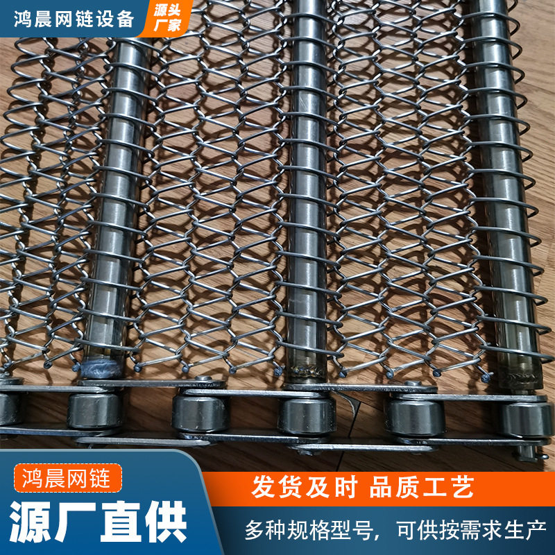 不锈钢网带链片式网带食品清洗蔬菜脱水流水线输送带清洗机运送带