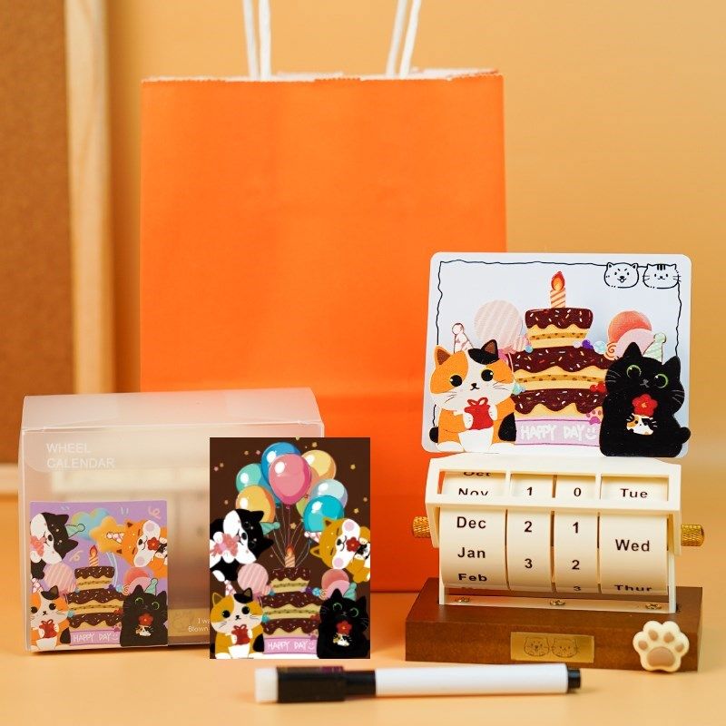 可爱猫咪摆件柴犬桌面日历创意实用可爱送女生女朋友闺蜜生日礼物,家居饰品,桌面摆件,淘宝优惠券,粉丝福利购,淘宝优惠卷
