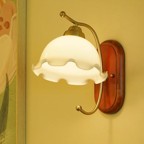 走廊过道灯美式复古法式玻璃中式客厅床头主卧室内高级楼梯壁灯