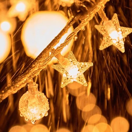 新疆包邮哥LED星星灯露营户外氛围装饰灯摆摊彩灯闪灯串灯满天星