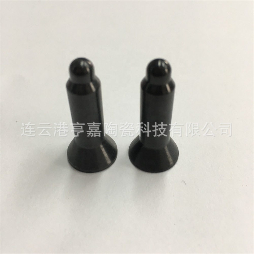 工业焊接用 圆头黑色陶瓷定位销 气压烧结氮化硅陶瓷定位销