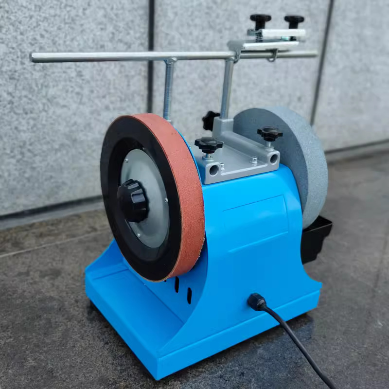 8寸水冷磨刀机台式小型家用电动磨刀器220V低速水磨抛光机砂轮机