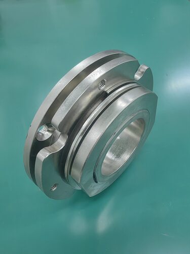 50mm圆盘过线孔铰链360度带限位仪器关节承重任意停阻尼转轴