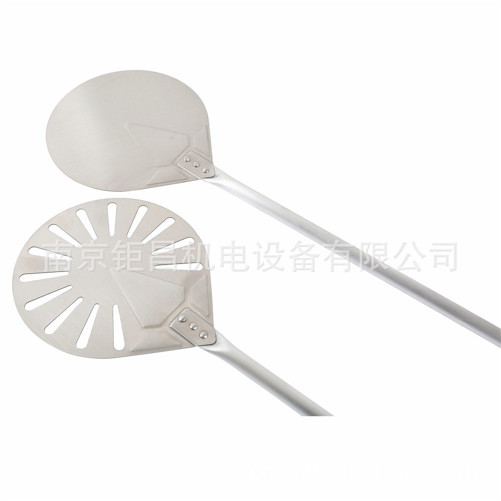 专业生产批发9寸圆形意式铝披萨铲 披萨出炉翻转铲 打孔1.2米长