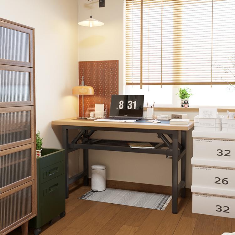 可折叠电脑桌台式书桌简约现代家用办公桌卧室简易学习桌写字桌子