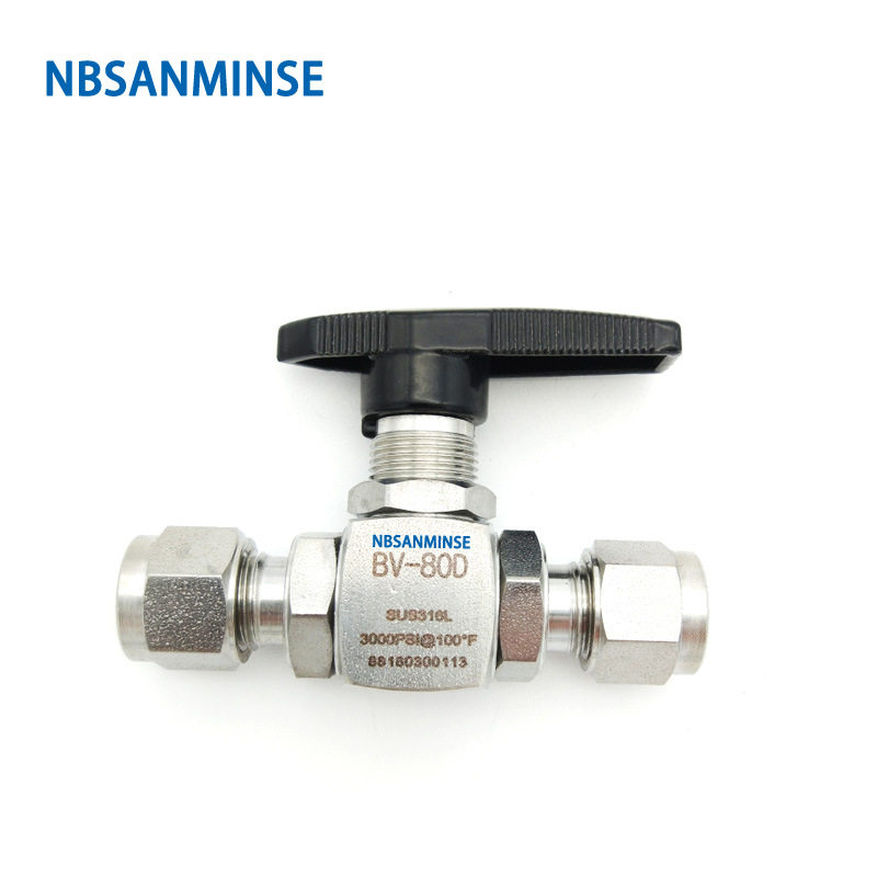 NBSANMINSEBV不锈钢卡套球阀直通SS316L不锈钢球阀阀门