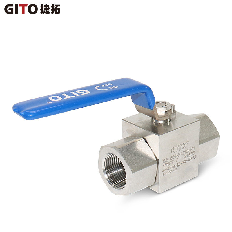 GITO捷拓BH方棒316L内螺纹球阀1寸304高压内丝球阀