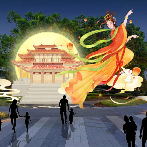 中秋新年自贡定制彩灯亮化