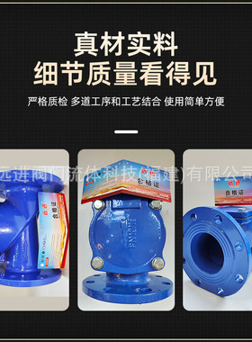 橡胶瓣止回阀H44X法兰橡胶瓣止回阀QT450材质DN50 65 100规格齐全