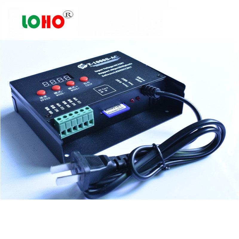 T-1000S-AC全彩外控防雨控制器 2048点控控制器 SD卡可编程控制器