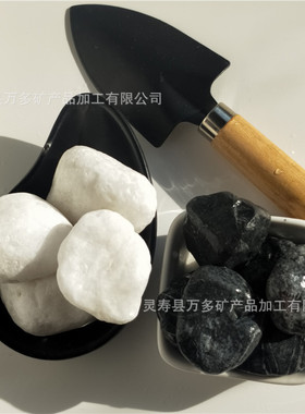 厂家供应机制抛光光面鹅卵石黑色石子雨花石白色鹅卵石1-2cm3-5cm