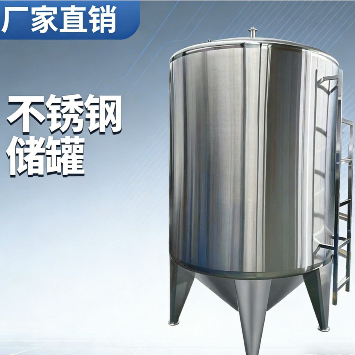 304不锈钢储罐工业立式食品级密封储液罐大型储酒储水304不锈钢罐