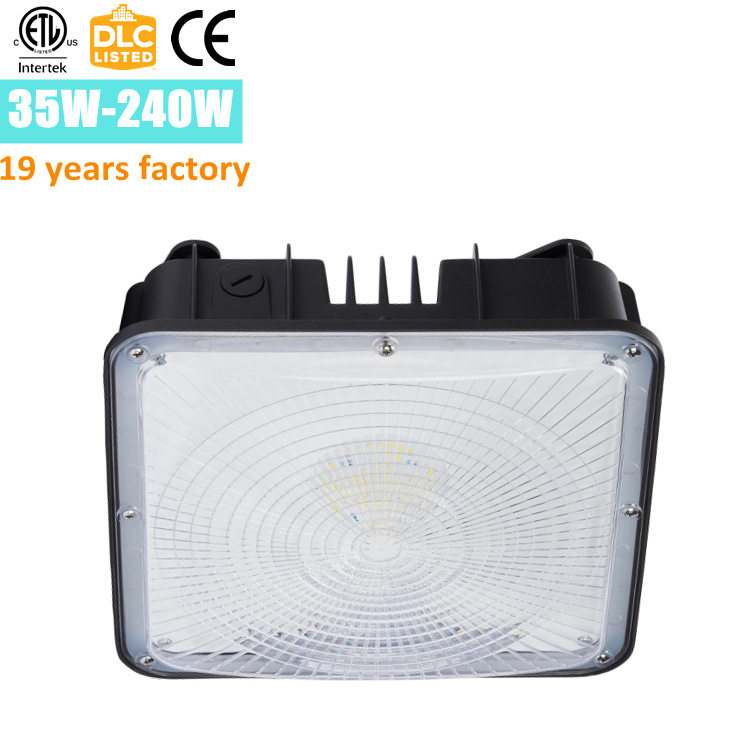60w美国加拿大135lm/w LED高光效北美120v-347V canopy防爆油站灯