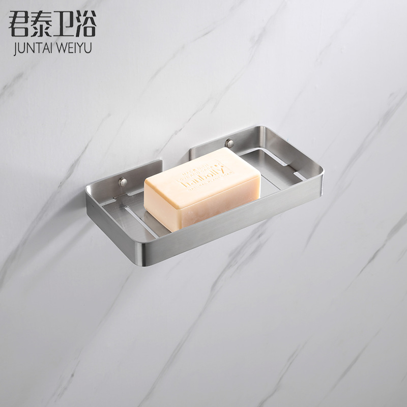 新款304不锈钢置物架 酒店工程家用浴室卫生间置物架肥皂篮壁挂式