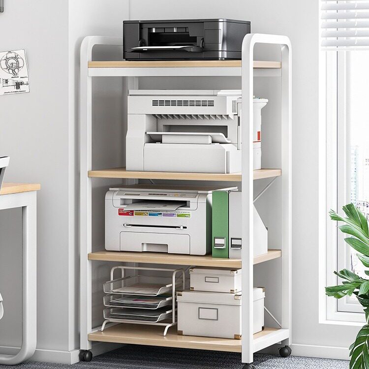 打印机置物架落地文件柜多功能储物架铁艺客厅办公室靠墙收纳层架