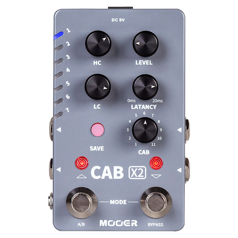 MOOER魔耳CAB X2电吉他单块效果器双踩钉立体声箱体模拟IR采样
