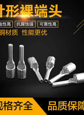 PTN1.25-10 TZ型 针形裸端子 冷压端头 插针 紫铜0.7厚 接线端子