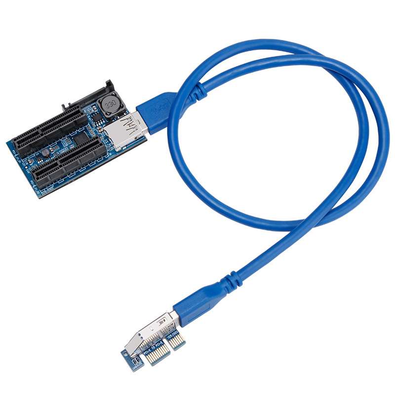 PCIE 1X转双口PCIE 4X PCIE转双口PCIE转接卡