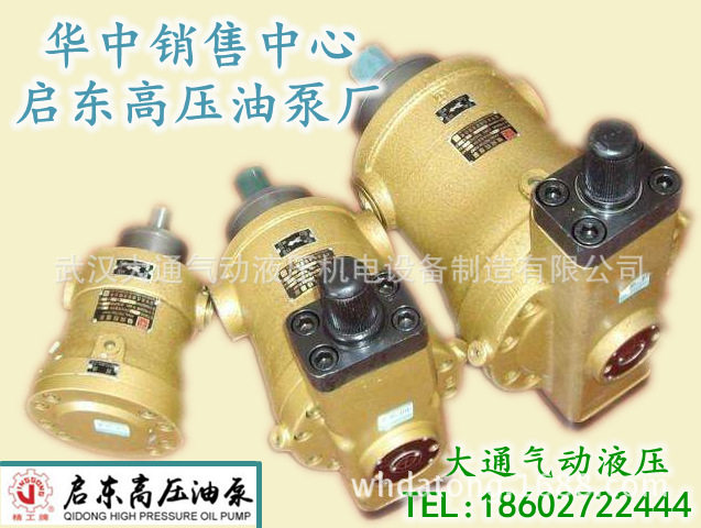 启东高压油泵 精工牌10YCY 25YCY 40YCY 63YCY 160YCY 250Y柱塞泵