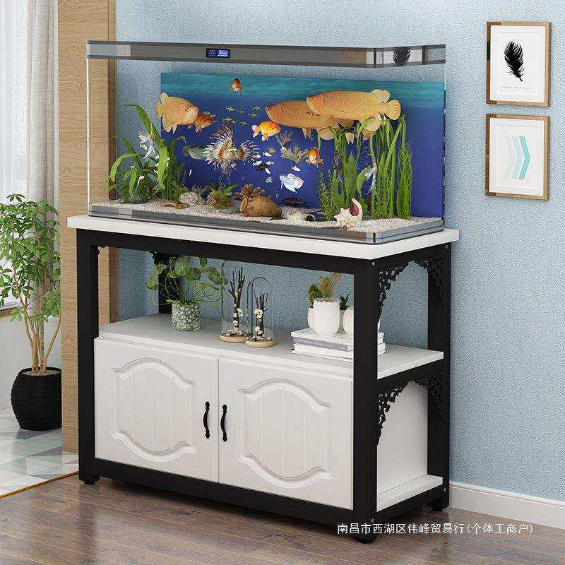 欧式鱼缸柜底柜金属底架底座草缸鱼缸架子铁艺鱼缸底架水族箱
