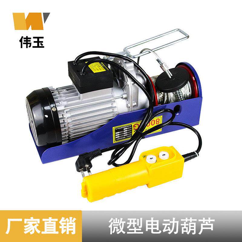微型电动葫芦卷扬机220v小吊机室内提升机升降起重机钢丝绳