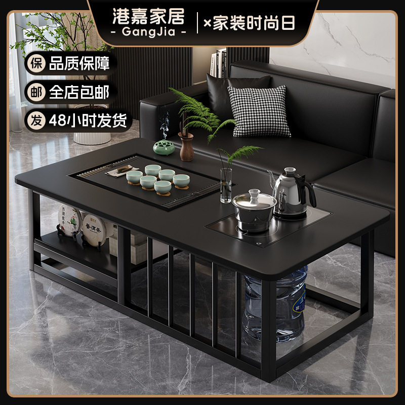 中古风小户型一体茶台茶几套装