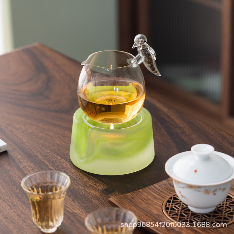 琉璃蜡烛煮茶炉温茶炉茶道零配加热底座暖茶炉保温炉温酒器烤茶器
