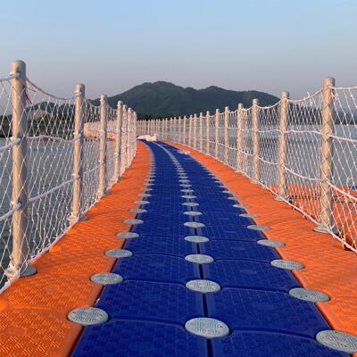 水上浮筒码头抗风浪浮台简易安装水上景观浮桥摩托艇泊位