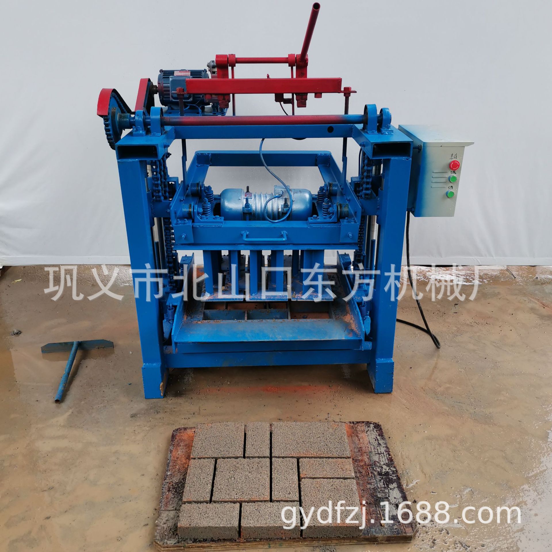 4-35制作面包砖组合砖半自动免烧砖机水泥砖机多功能制砖可换模具