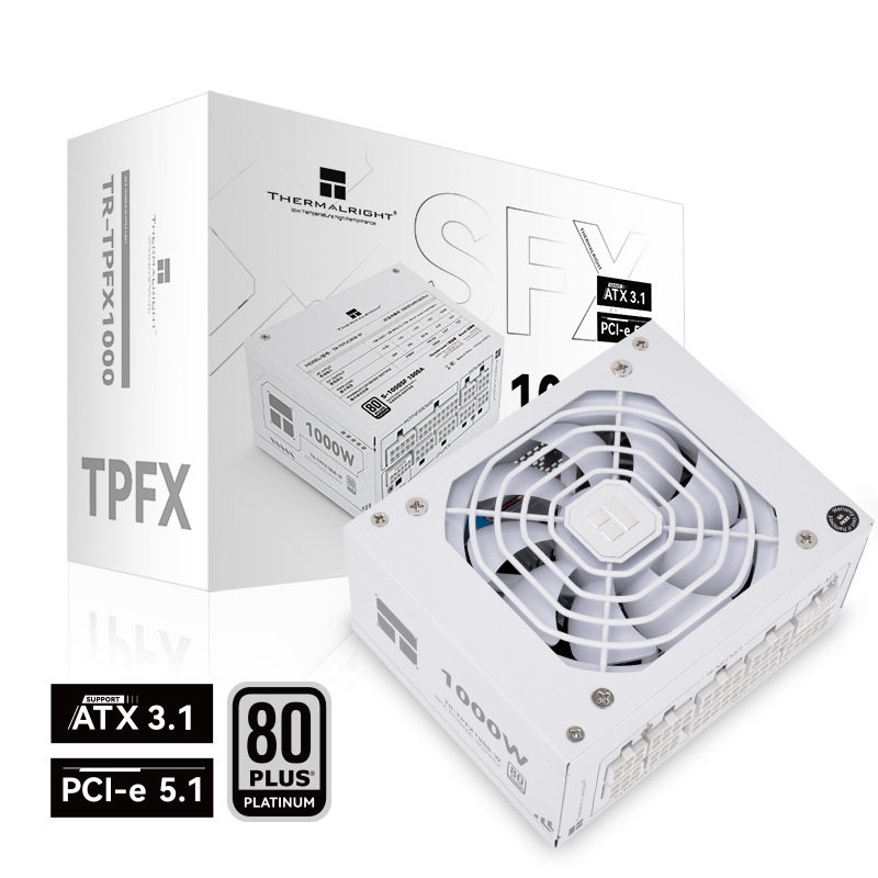利民 TPFX1000-W电脑机箱电源白金全模组额定1000W 静音 新品上市