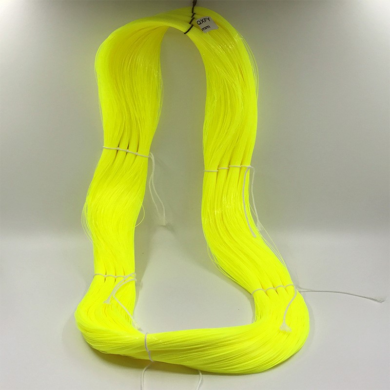 扎丝尼龙矶钓线 钓鱼线黄色隐形台钓线渔线竞技垂钓渔线不易断线