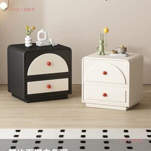 简约现代实木床头柜北欧储物柜卧室小型小柜子家用轻奢收纳床边